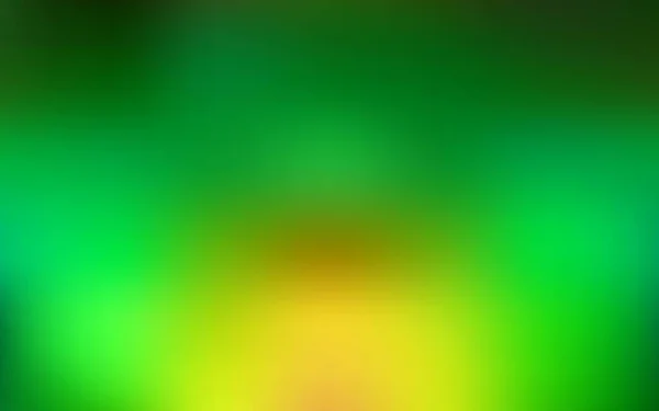 Hellgrüner Gelber Vektor Verschwommener Hintergrund Abstrakte Farbenfrohe Illustration Mit Farbverlauf — Stockvektor