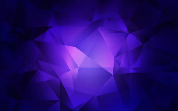 Темно Фиолетовый Вектор Абстрактный Многоугольный Фон Красочная Абстрактная Иллюстрация Треугольниками — стоковый вектор