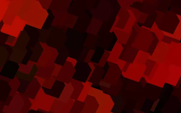 Donkergroen Rood Vector Patroon Vierkante Stijl Prachtige Illustratie Met Rechthoeken — Stockvector
