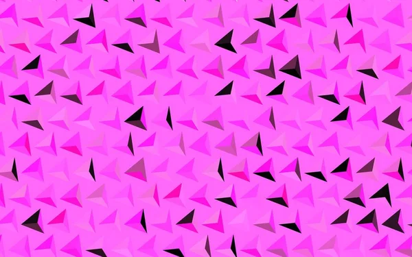 Texture Vectorielle Rose Foncé Avec Style Triangulaire Triangles Sur Fond — Image vectorielle