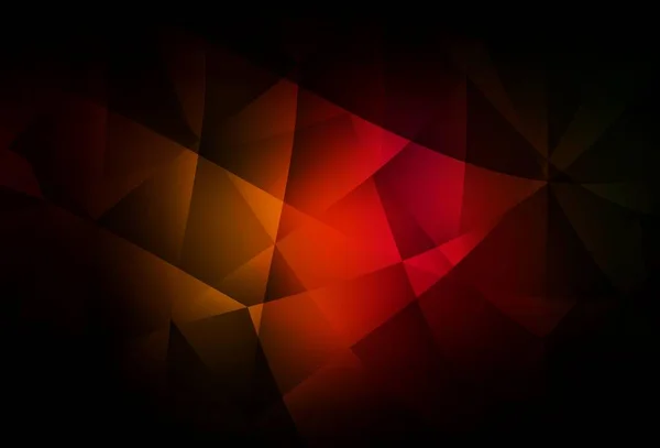 Modèle Mosaïque Triangle Vectoriel Rouge Foncé Jaune Échantillon Aux Formes — Image vectorielle