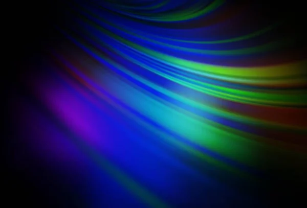 Donker Multicolor Vector Wazig Gekleurd Patroon Kleurrijke Illustratie Abstracte Stijl — Stockvector