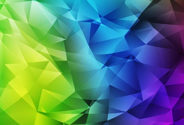Modèle Polygonal Abstrait Vecteur Multicolore Clair Illustration Colorée Dans Style — Image vectorielle