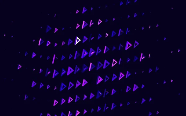 Темно Фіолетовий Векторний Візерунок Полігональним Стилем Красива Ілюстрація Трикутниками Стилі — стоковий вектор
