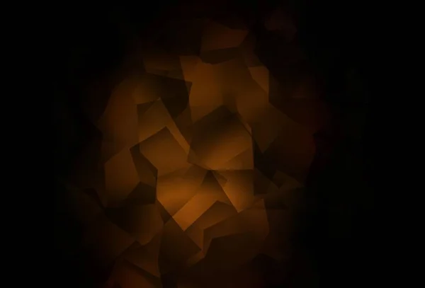 Dark Brown Vector Brillante Fondo Triangular Ilustración Geométrica Estilo Origami — Archivo Imágenes Vectoriales