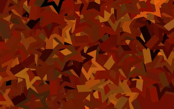 Темно Коричневая Векторная Текстура Триангулярном Стиле Треугольники Абстрактном Фоне Красочным — стоковый вектор