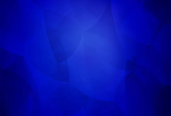 Темная Векторная Раскладка Синего Цвета Линиями Треугольниками Декоративный Дизайн Абстрактном — стоковый вектор