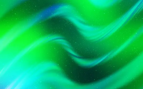 Світло Зелений Векторний Фон Зірками Галактик Космічні Зірки Розмитому Абстрактному — стоковий вектор