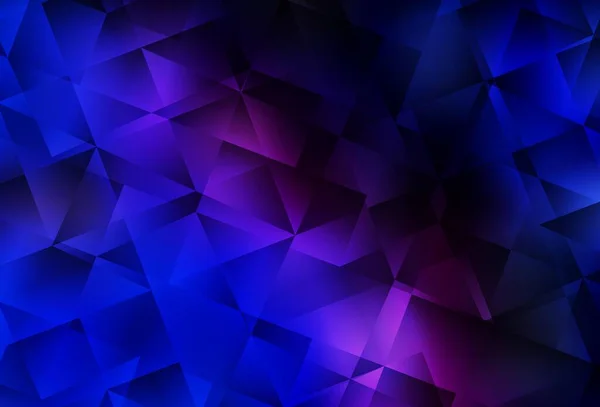 Tmavá Růžová Modrý Vektor Abstraktní Polygonální Pozadí Barevná Ilustrace Polygonálním — Stockový vektor