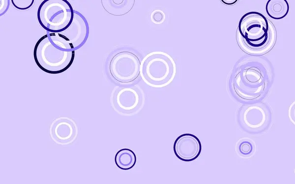 Lila Vektorschablone Mit Kreisen Unscharfe Blasen Auf Abstraktem Hintergrund Mit — Stockvektor