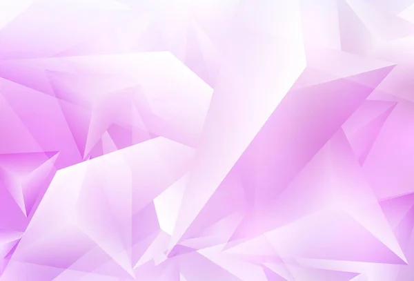 Шаблон Светло Розового Вектора Кристаллами Треугольниками Иллюстрация Набором Красочных Треугольников — стоковый вектор