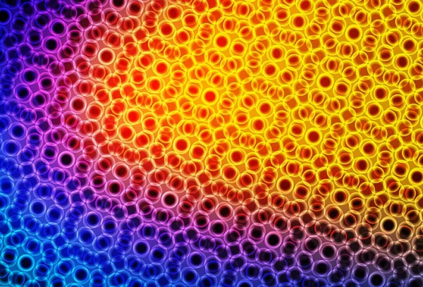 Açık mavi, küreli kırmızı vektör deseni. Doğa tarzında bulanık halkaları olan güzel renkli çizimler. Güzel web siteleri için desen.