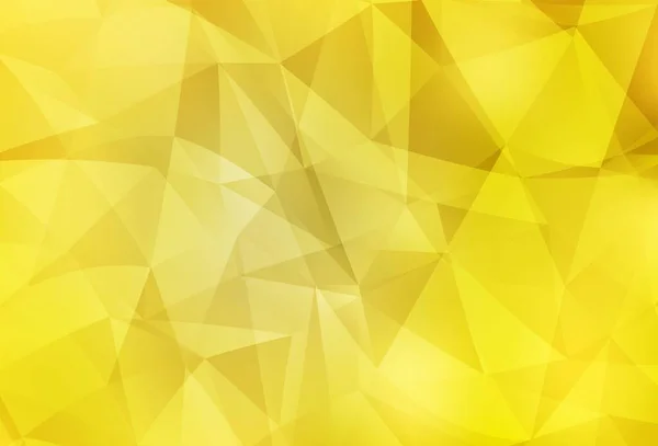 Light Yellow Vector Polygonal Background Triangular Geometric Sample Gradient Textured — Stock Vector