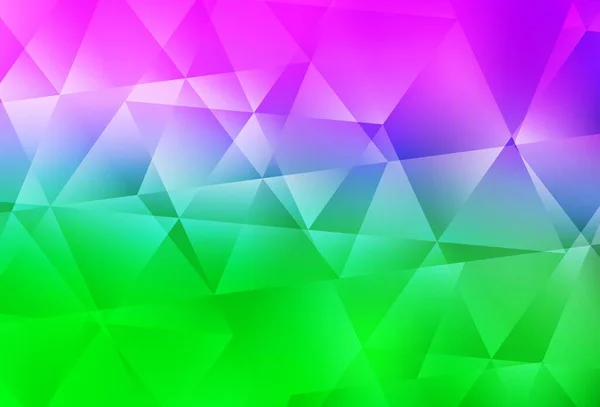 Светло Розовый Зеленый Вектор Градиентных Треугольников Текстуры Треугольный Геометрический Образец — стоковый вектор