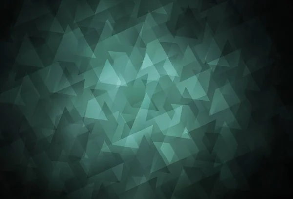 Fond Vectoriel Vert Foncé Dans Style Polygonal Illustration Abstraite Gradient — Image vectorielle