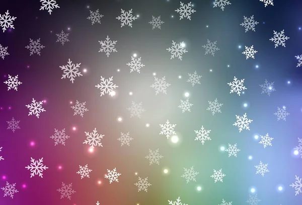 Tmavé Vícebarevné Rozložení Vektorů Novoročním Stylu Jednoduchý Gradient Ilustrace Vánočními — Stockový vektor