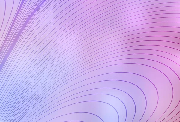 Светло Фиолетовый Розовый Вектор Изогнутыми Линиями Красочная Градиентная Иллюстрация Простом — стоковый вектор