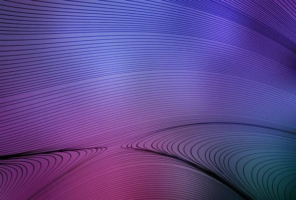 Світло Фіолетовий Рожевий Векторний Візерунок Вигнутими Лініями Барвиста Градієнтна Ілюстрація — стоковий вектор