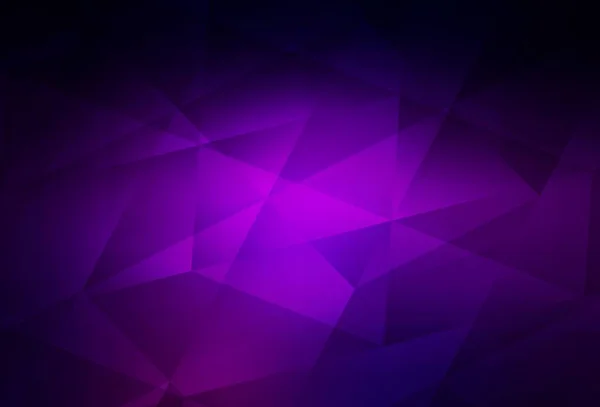 Dark Purple Vektor Low Poly Hintergrund Bunte Illustration Abstrakten Stil — Stockvektor