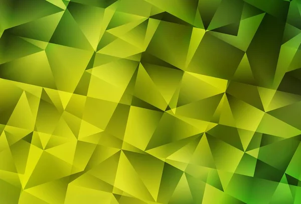 Светло Зеленый Желтый Вектор Красочная Иллюстрация Многоугольном Стиле Градиентом Новый — стоковый вектор