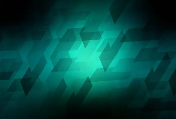 Bleu Foncé Fond Vectoriel Vert Dans Style Polygonal Illustration Abstraite — Image vectorielle
