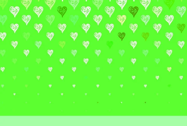 Светло Зеленый Вектор Обратного Хода Сладкими Сердцами Иллюстрация Изображением Градиентных — стоковый вектор