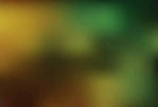 Dunkelgrüner Gelber Vektor Verschwimmt Helle Textur Neue Farbige Illustration Unschärfestil — Stockvektor