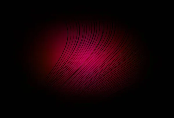 深色粉红矢量背景与弯曲线 具有渐变线条的抽象风格的智能插图 横幅的商业设计 — 图库矢量图片