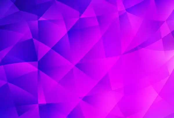 Light Purple Pink Vector Gradient Triangles Texture Glitter Abstract Illustration — Stock Vector