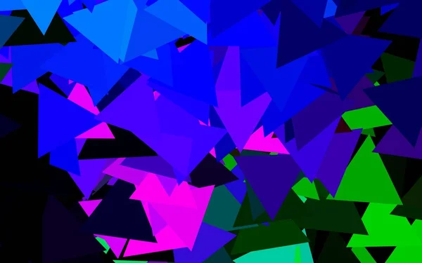 Dunkler Mehrfarbiger Vektorhintergrund Mit Polygonalem Stil Schöne Illustration Mit Dreiecken — Stockvektor