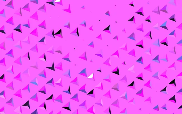 Темно Фиолетовый Розовый Векторный Фон Треугольниками Красивая Иллюстрация Треугольниками Стиле — стоковый вектор