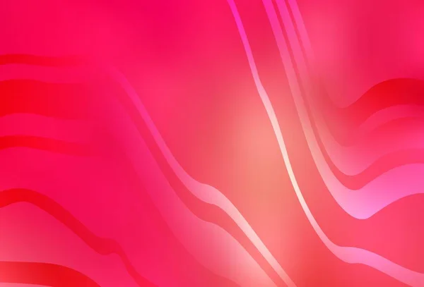 Rouge Clair Fond Vectoriel Jaune Avec Lignes Illustration Abstraite Colorée — Image vectorielle