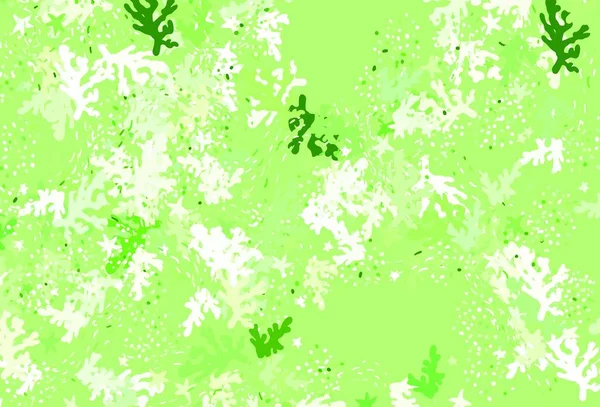 Verde Chiaro Modello Vettoriale Giallo Con Forme Casuali Design Decorativo — Vettoriale Stock