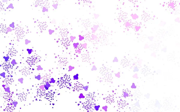 Світло Фіолетовий Рожевий Векторний Візерунок Випадковими Формами Ілюстрація Барвистими Градієнтними — стоковий вектор