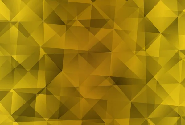 Dark Yellow Vector Polygonal Pattern Geometric Illustration Origami Style Gradient — Stock Vector