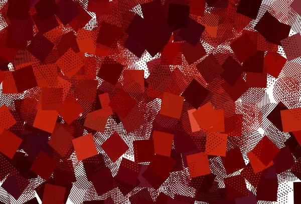 Светло Красный Векторный Узор Многоугольным Стилем Кругами Блестящие Абстрактные Иллюстрации — стоковый вектор