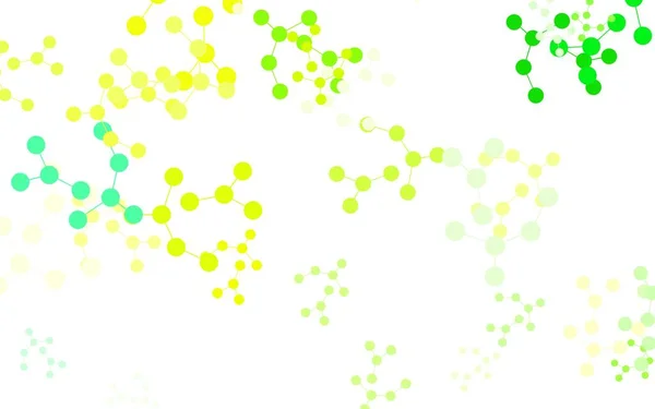 Hellgrüne Gelbe Vektorvorlage Mit Struktur Künstlicher Intelligenz Abstrakte Illustration Mit — Stockvektor
