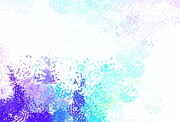 Світло Блакитний Зелений Векторний Шаблон Хаотичними Формами Проста Барвиста Ілюстрація — стоковий вектор