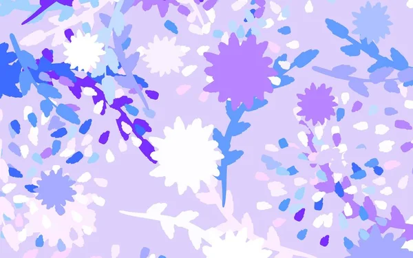 Світло Фіолетовий Вектор Абстрактний Фон Квітами Трояндами Ілюстрація Різнокольоровими Абстрактними — стоковий вектор