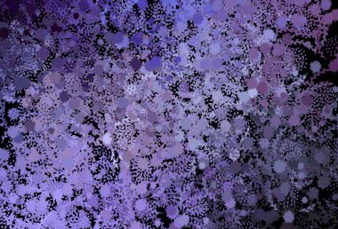 Rastgele şekilli koyu mor vektör deseni. Rastgele şekillerle soyut tarzda dekoratif tasarım. Web siteniz için basit tasarım.