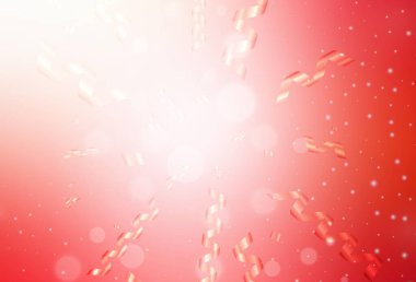 Açık Kırmızı vektör düzeni Yeni Yıl tarzında. Noel sembolleri ve tabelaları ile renkli çizimler. Üniversitenin tanıtımı için akıllı tasarım.