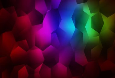 Renkli altıgenli açık renkli vektör dokusu. Altıgenli soyut bir tasarım. İniş sayfaları için desen.