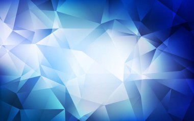 Koyu mavi vektör çokgen arka plan. Çokgen tarzda tamamen yeni bir renk çizimi. Web siteniz için çokgen tasarım.