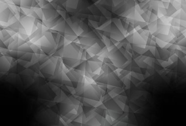 Light Gray vektör mozaik arkaplan. Üçgenli renkli soyut çizimler. Arkaplanlarınız için desenli desen.