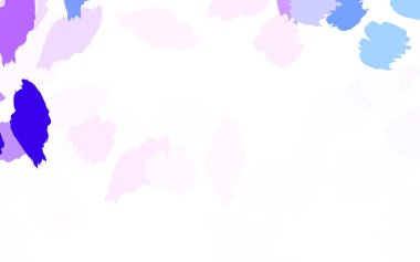 Kaotik şekilli açık mor vektör şablonu. Soyut tarzda rengarenk gradyan şekilleri olan bir resim. Web siteniz için basit tasarım.