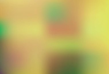 Açık yeşil, sarı vektör bulanık parlak soyut şablon. Soyut ve gradyan renkte renkli çizimler. Tasarımlar için arka plan.