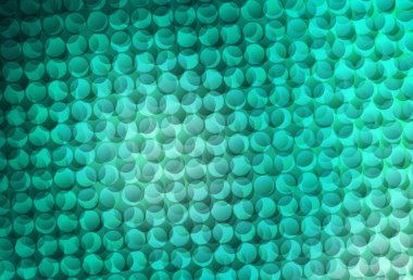 Kabarcıklı açık yeşil vektör arka planı. Bulanık dekoratif tasarım baloncuklu soyut tarzda. İş ilanınız için tasarım.