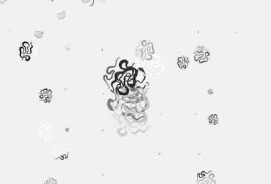 Soyut biçimlerde açık gri vektör dokusu. Modern tarzda değişen renkli kaotik formlar. Duvar kağıtları için zarif tasarım.