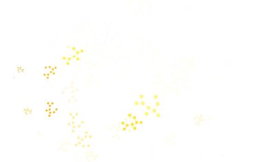 Light Orange vektör arkaplanı ve yapay zeka verileri. Soyut şablondaki yapay zeka şekilleriyle parlayan illüstrasyon. Zeka ve yenilik reklamları için şablon.