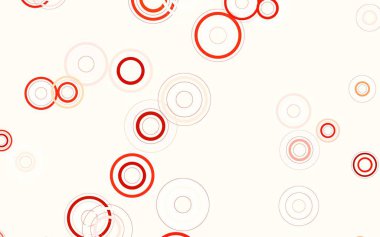 Disklerle açık kırmızı vektör dokusu. Soyut arka planda bulanık kabarcıklar ve renkli gradyan. Marka kitabınız için yeni şablon.